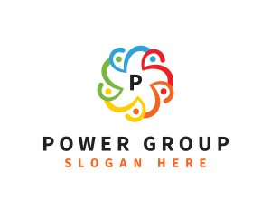 Group - Social Group Community logo design