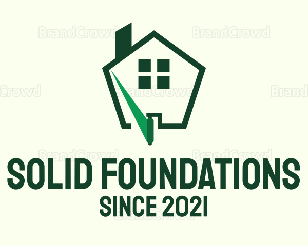 Paint Roller Home Logo