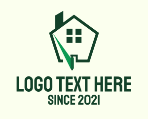 Home Decoration - Paint Roller Home logo design