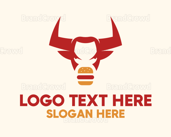 Red Bull Hamburger Restaurant Logo