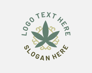 Marijuana Herb Leaf  Logo