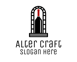 Wine Cellar Arch logo design