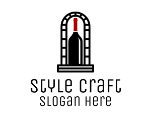 Wine Cellar Arch logo design