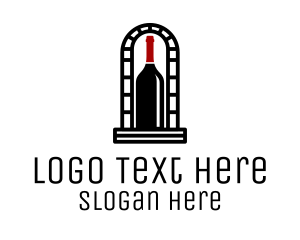 Liqueur - Wine Cellar Arch logo design