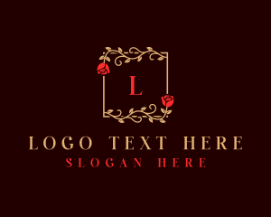 Luxury - Flower Rose Vines logo design