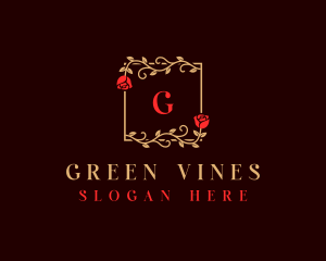 Vines - Flower Rose Vines logo design