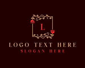 Leaves - Flower Rose Vines logo design