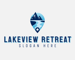 Lake - Travel Mountain Lake logo design