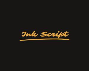 SImple Retro Script logo design