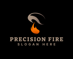 Fire Mushroom Restaurant logo design