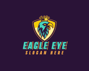 Crown Eagle Shield logo design