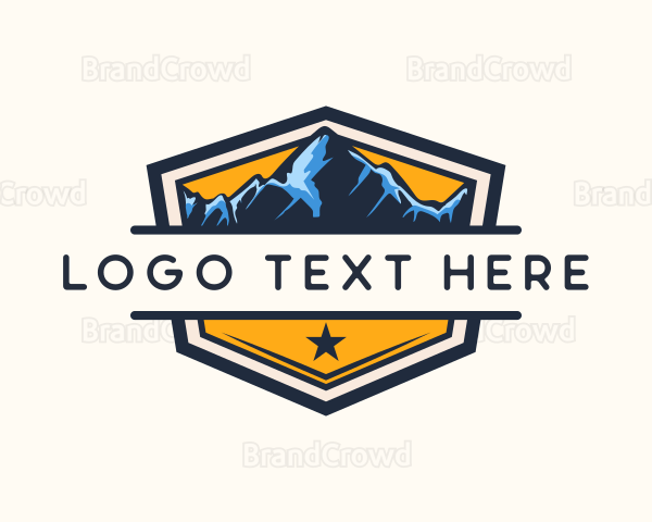 Mountain Peak Alps Logo