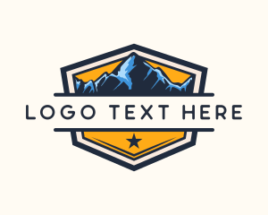 Outdoor - Mountain Peak Alps logo design