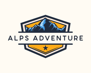 Alps - Mountain Peak Alps logo design