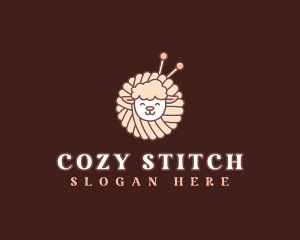 Sheep Crochet Yarn logo design