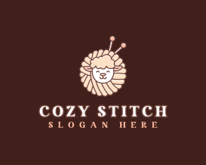 Knitwork - Sheep Crochet Yarn logo design