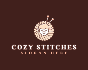 Crochet - Sheep Crochet Yarn logo design