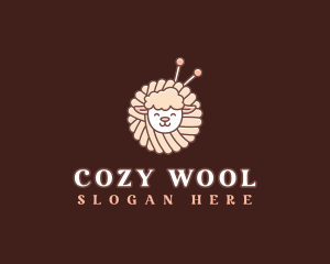 Wool - Sheep Crochet Yarn logo design