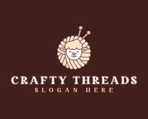 Sheep Crochet Yarn logo design