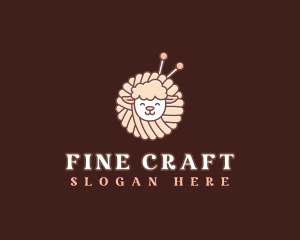 Sheep Crochet Yarn logo design