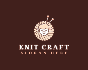 Sheep Crochet Yarn logo design