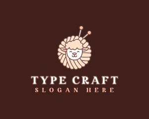 Sheep Crochet Yarn logo design