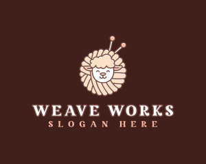 Weave - Sheep Crochet Yarn logo design