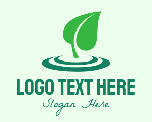 Agriculture - Organic Leaf Planting logo design