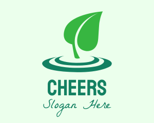Organic Leaf Planting Logo