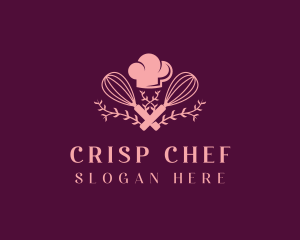 Baking Whisk Pastry Chef logo design