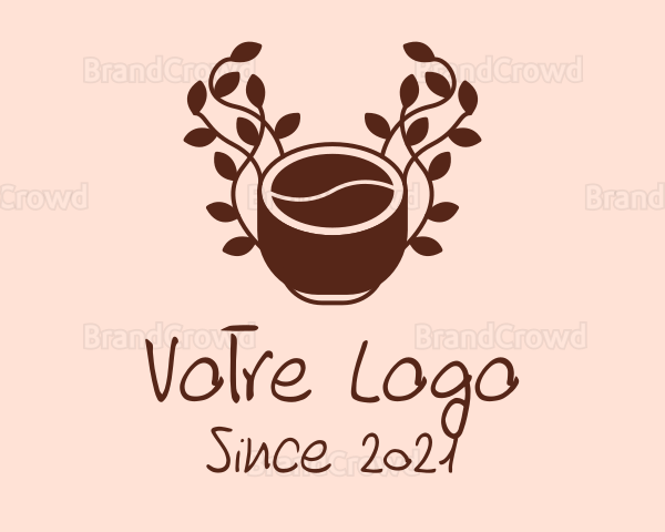 Organic Coffee Cup Logo