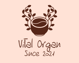 Organic Coffee Cup logo design