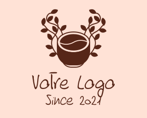 Latte - Organic Coffee Cup logo design