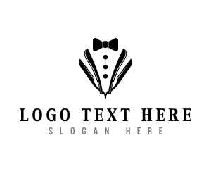 Barber Razor Gentleman Logo