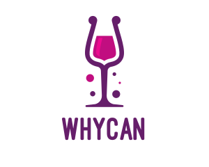 Purple Wine Glass Logo