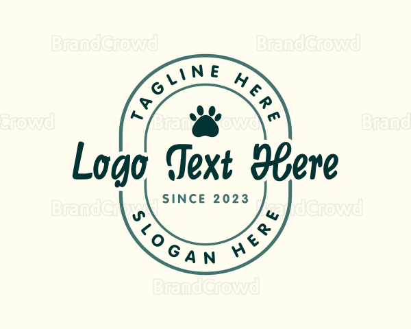 Pet Paw Vet Business Logo