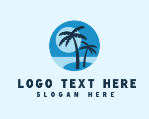Scenery - Palm Tree Island Resort logo design