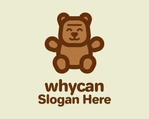 Brown Teddy Bear Logo