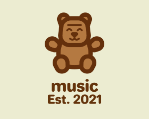 Preschooler - Brown Teddy Bear logo design