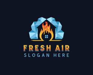 Ice Thermal Air Conditioning logo design