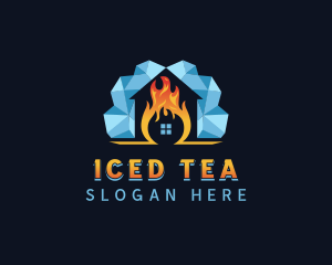 Ice Thermal Air Conditioning logo design