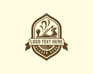 Lumber - Wood Planer Lumber logo design