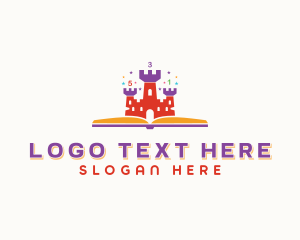 School - Castle Daycare Learning logo design