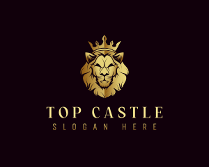 Monarch - Royal Crown Lion logo design