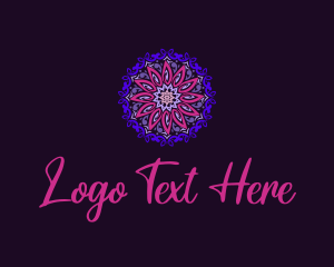 Healing - Abstract Floral Mandala logo design