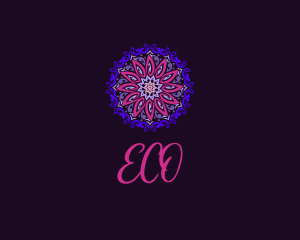 Abstract Floral Mandala Logo