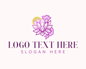 Tribulus Omanense - Vietnam Flower Gardening logo design