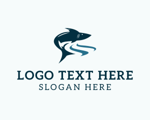 Fish - Shark Surf Zoo logo design