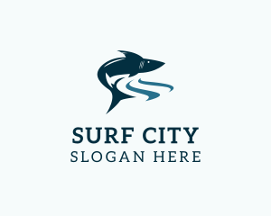 Shark Surf Zoo logo design