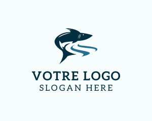 Aquarium - Shark Surf Zoo logo design